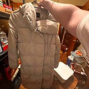 BCBGMaxAzria Light Gray Puffer Jacket